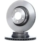 Brembo Bromsskiva 09A25911 fram, ventilerad, höggradigt förkolnad, 1 Stycke