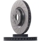 Brembo Bromsskiva 09A81911 fram, ventilerad, höggradigt förkolnad, 1 Stycke