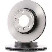 Brembo Bromsskiva 9539031 fram, ventilerad, höggradigt förkolnad, 1 Stycke