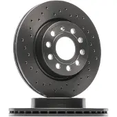 Brembo Bromsskiva 0991671X fram, perforerad, ventilerad, perforerad, 1 Stycke