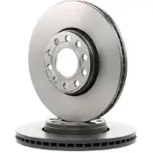 Brembo Bromsskiva 09A42811 fram, ventilerad, höggradigt förkolnad, 1 Stycke
