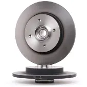 TRW Bromsskiva DF6128BS bak, full, 1 Stycke