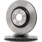 TRW Bromsskiva DF6744S fram, ventilerad, 1 Stycke