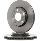 Brembo Bromsskiva 09A72711 fram, ventilerad, höggradigt förkolnad, 1 Stycke