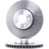 Brembo Bromsskiva 09C39813 fram, ventilerad, slits, höggradigt förkolnad, 1 Stycke