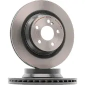 Brembo Bromsskiva 09B74541 bak, ventilerad, höggradigt förkolnad, 1 Stycke