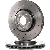 Brembo Bromsskiva 09B74251 fram, ventilerad, höggradigt förkolnad, 1 Stycke
