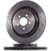 Brembo Bromsskiva 09B87911 bak, ventilerad, slits, höggradigt förkolnad, 1 Stycke