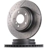 Brembo Bromsskiva 09C24611 bak, ventilerad, slits, höggradigt förkolnad, 1 Stycke