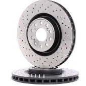 Brembo Bromsskiva 09C33811 fram, ventilerad, höggradigt förkolnad, 1 Stycke