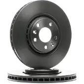 Brembo Bromsskiva 09B35211 fram, ventilerad, höggradigt förkolnad, 1 Stycke