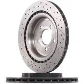 Brembo Bromsskiva 09B78811 bak, ventilerad, slits, höggradigt förkolnad, 1 Stycke