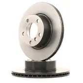 Brembo Bromsskiva 09C11411 fram, ventilerad, höggradigt förkolnad, 1 Stycke