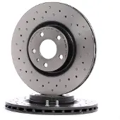 Brembo Bromsskiva 0949392X fram, perforerad, ventilerad, perforerad, 1 Stycke