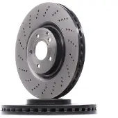Brembo Bromsskiva 09B85551 fram, ventilerad, höggradigt förkolnad, 1 Stycke