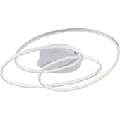 TRIO Lighting LED taklampa Gale, dimbar, Vitt / opal, Vardagsrum / matsal, Metall, Modern, LED-taklampa