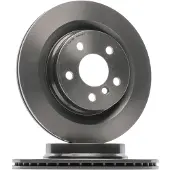 Brembo Bromsskiva 09C74311 bak, ventilerad, höggradigt förkolnad, 1 Stycke