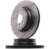 Brembo Bromsskiva 09C31521 bak, ventilerad, slits, höggradigt förkolnad, 1 Stycke