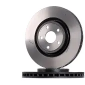 Brembo Bromsskiva 09N24621 fram, ventilerad, slits, höggradigt förkolnad, 1 Stycke