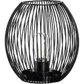 Leonardo LED-lykta svart 18cm CASOLARE -