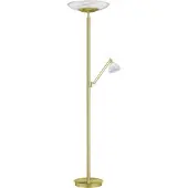 HELL LED uplight golvlampa Findus, dimbar, Mässing / guld, Vardagsrum / matsal, Metall, Modern, LED-golvlampa