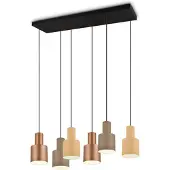 TRIO Lighting Hänglampa Agudo, dimbar, Multifärgad, Vardagsrum / matsal, Metall, Modern, Pendellampa