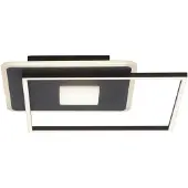JUST LIGHT LED taklampa Domino, Svart, Vardagsrum / matsal, Metall, Modern, LED-taklampa