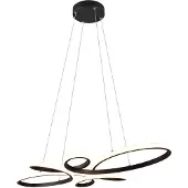 TRIO Lighting Pendellampa Fly, dimbar, Svart, Vardagsrum / matsal, Metall, Modern