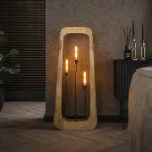 Zijlstra Golvlampa Woodframe, Ljust trä, Vardagsrum / matsal, Trä, Modern, Golvlampa
