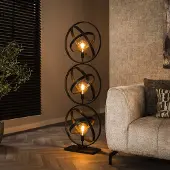 Zijlstra Golvlampa Orbit, Svart, Vardagsrum / matsal, Metall, Modern, Golvlampa