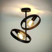 Zijlstra Taklampa Ringelbach, dimbar, Svart, Vardagsrum / matsal, Metall, Modern, Taklampa