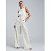 BWLDR Jumpsuit 'Laila' ljusbeige