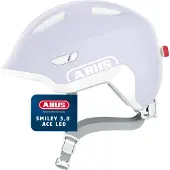 ABUS Cykelhjälm - Smiley 3.0 Ace LED - Ren Lavender - - 51-55 cm - Cykelhjälm