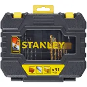 Stanley Sats med borr- och skruvbits STA88550-XJ; 31 st.