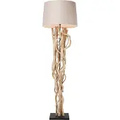 Kare Golvlampa Scultra, Creme / bärnsten, Vardagsrum / matsal, Trä, Modern, Golvlampa