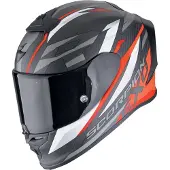 Scorpion Exo-R1 Evo Carbon Air Runner Integralhjälm Matt/Svart/Röd 2XL Unisex sort
