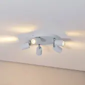 Luminex Takspotlight Fun, ljusblå, Ø 30 cm, justerbar, GU10 Fun , dimbar, Blå, Vardagsrum / matsal, Metall, Modern, Halogen spots