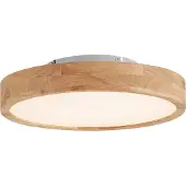 QAZQA Skandinavisk taklampa trä 40cm inkl. LED dimbar - Pecker