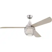 WESTINGHOUSE Graham takfläkt, nickel, Aluminium / grå / zink, Vardagsrum / matsal, Trä, Modern