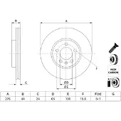 Bosch Bromsskiva 0 986 479 H71, 1 Stycke