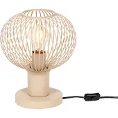 TRIO Modern trådbordslampa beige 23 cm - Gila
