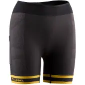 Lurbel Spirit Short Leggings Black Yellow Women, Size S