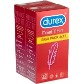 Durex - kondom - extra tunn för naturlig känsla - 2x12 st