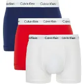 Calvin Klein 3 Pack Trunks - Cotton Stretch - - Multi - Men - XS