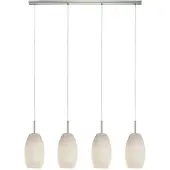 Eglo BATISTA 3 LÅNGBORD 4L BS/VIT STRUKTUR