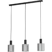 Eglo Glas pendellampa Gorosiba, dimbar, Svart, Vardagsrum / matsal, Glas, Pendellampa