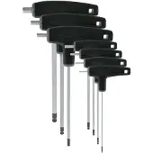 VAR Verktyg Set Of 7 P Handled Hex Wrenches With Ball Ends