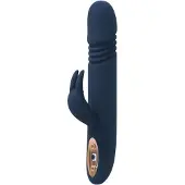 Dream Toys Goddess Zephyros - vibrator med klitorisarm - vattentät - blå