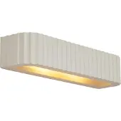 QAZQA Skandinavisk vägglampa beige rektangulär 2-ljus - Plaster