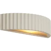 QAZQA Skandinavisk vägglampa vit organisk - Plaster